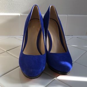 Cole Haan Blue Suede Heels